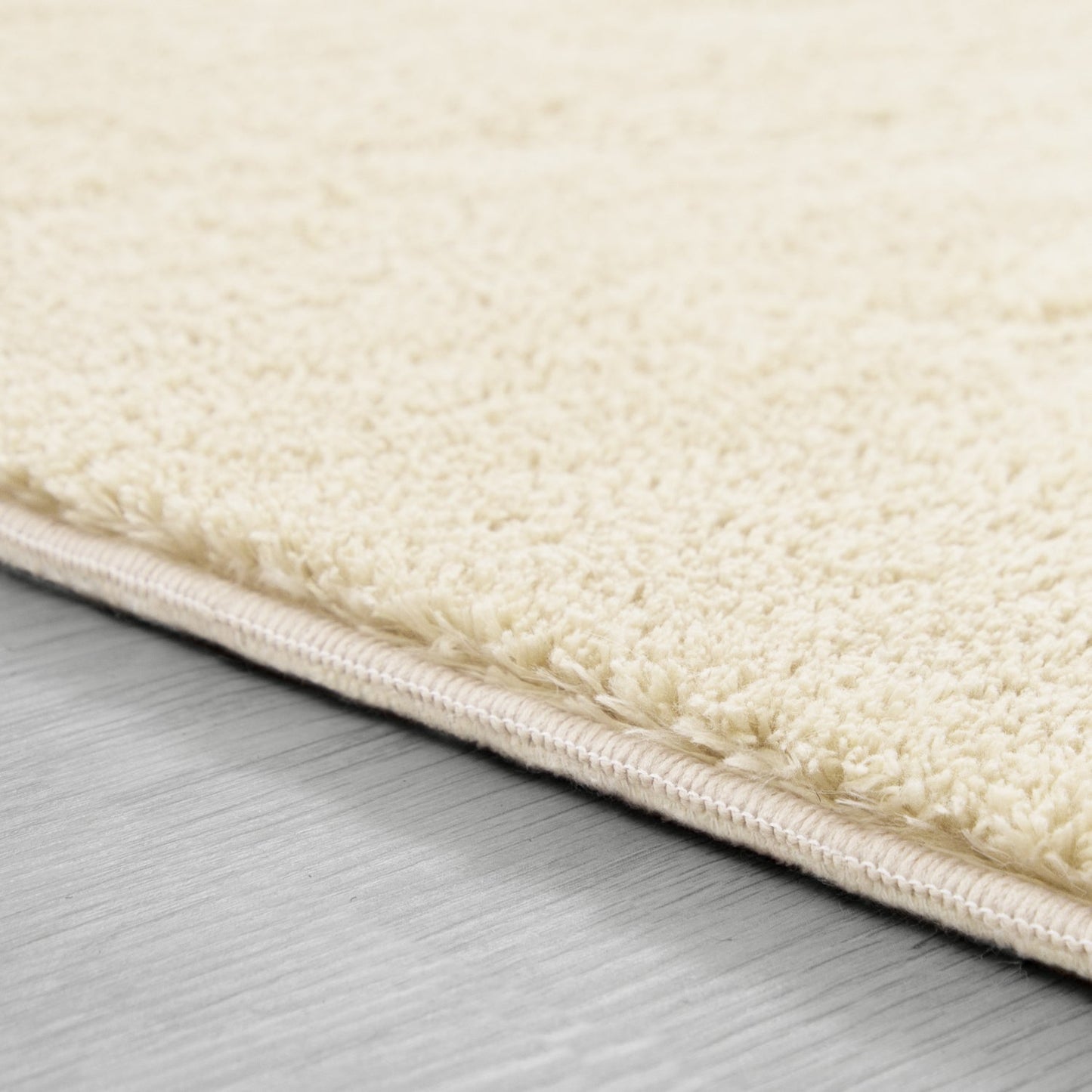 Soft Area Rug with Anti-Slip Backing Washable - Cream