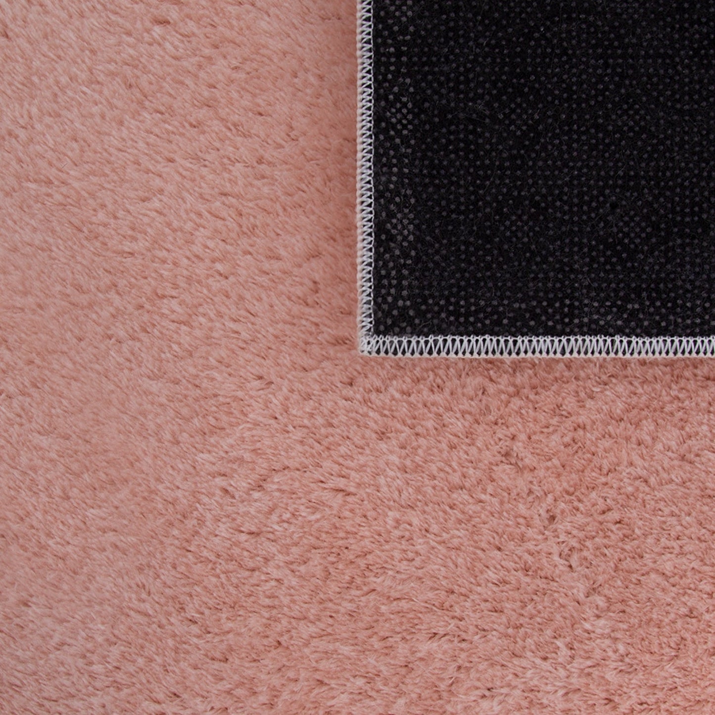 Soft Area Rug with Anti-Slip Backing Washable - Pink