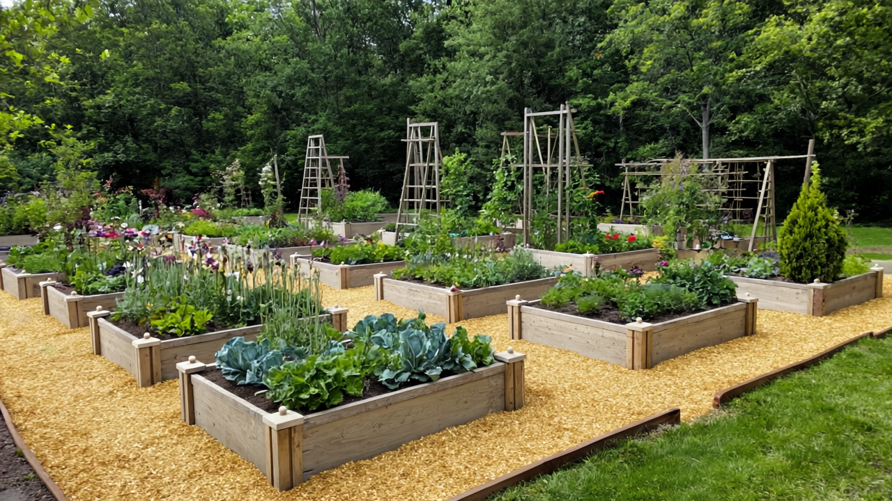 Textured Stone Prefabricated Concrete Garden Bed