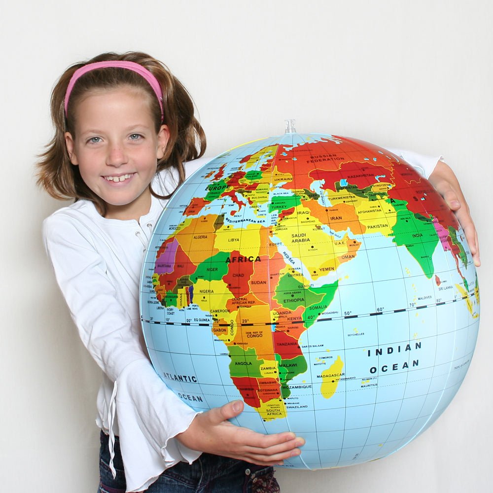 The World 20-inch Large Inflatable Globe