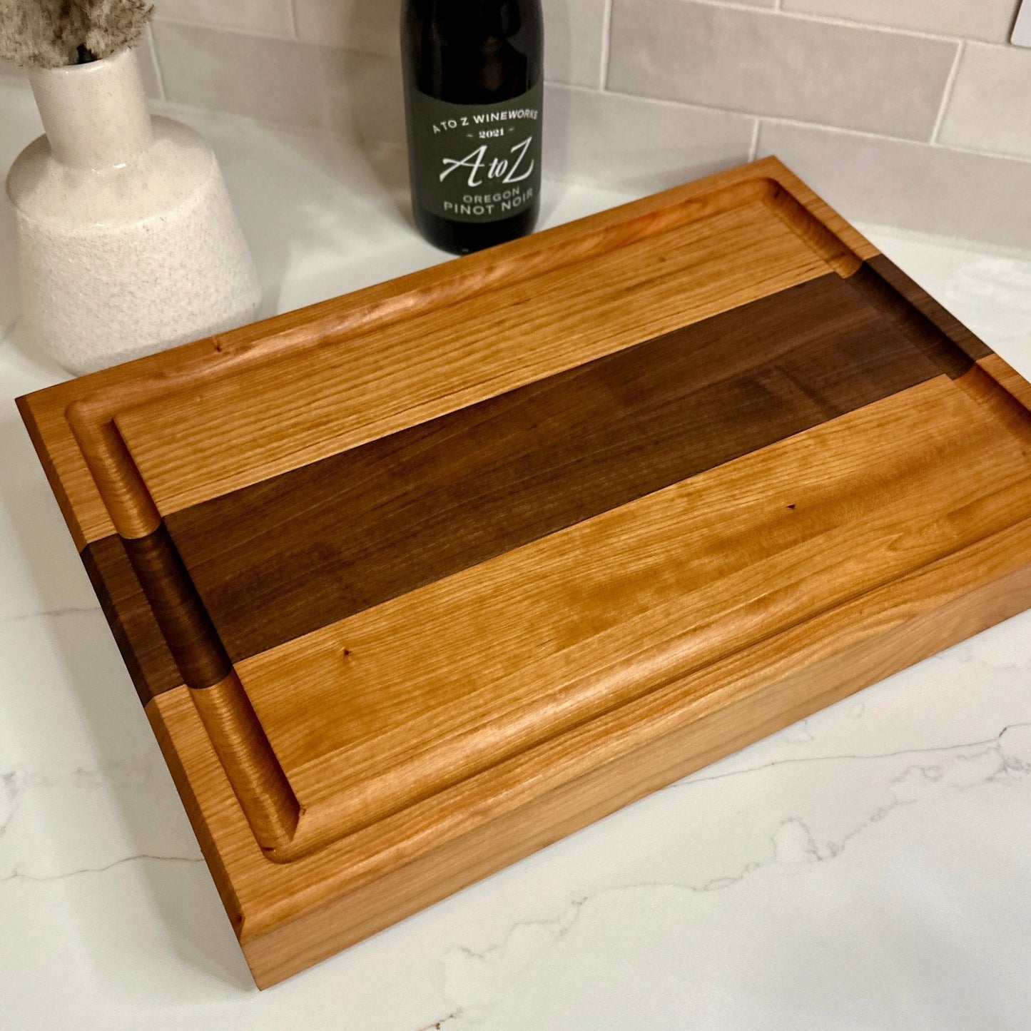 Thick Hardwood Cutting Board | 2" Thick | Walnut | Maple | Cherry