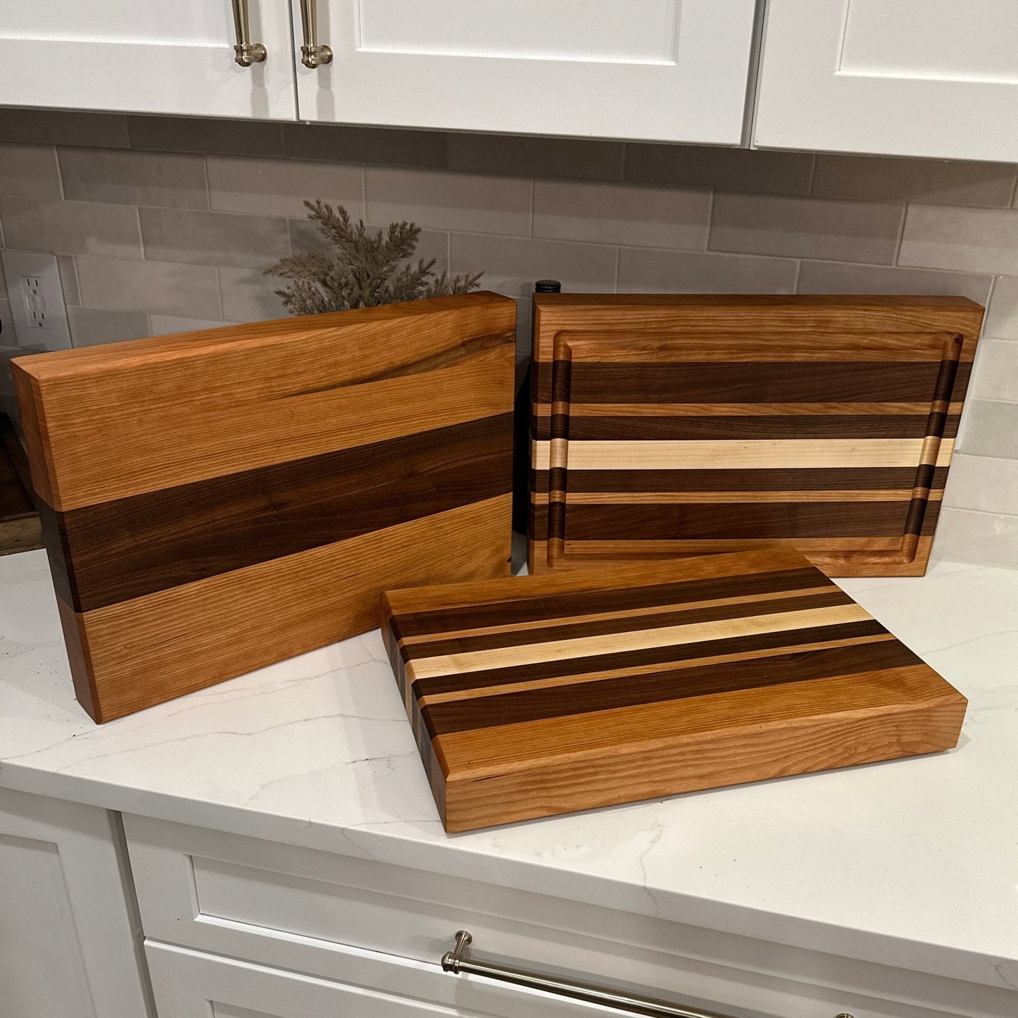 Thick Hardwood Cutting Board | 2" Thick | Walnut | Maple | Cherry