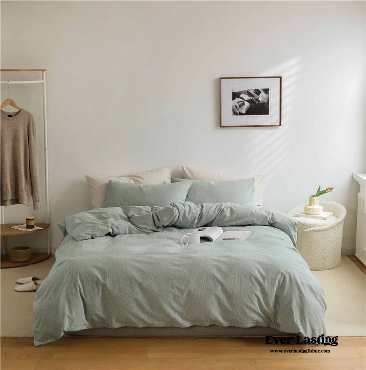 Thin Stripe Bedding Set / Beige