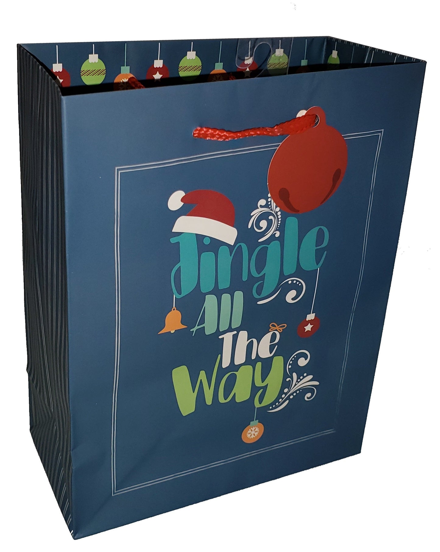 Christmas Lettering Medium Gift Bag- All The Way