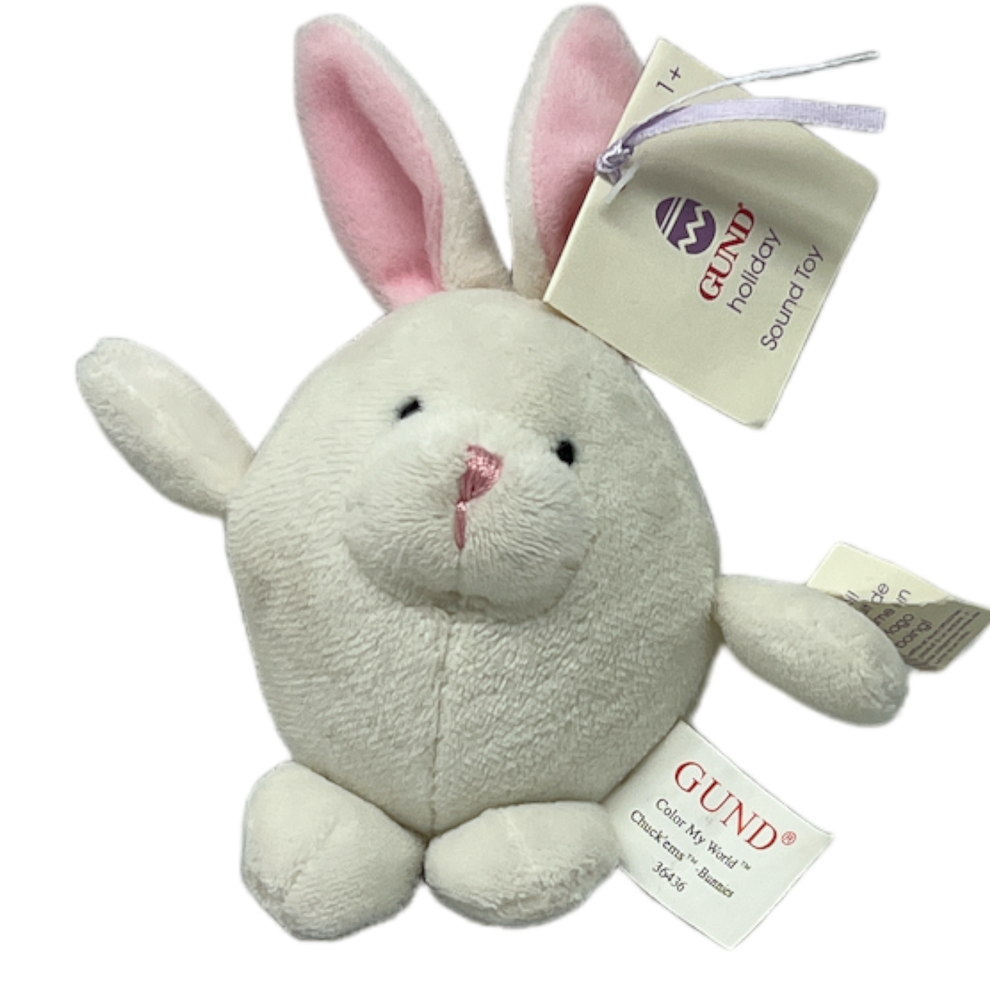 Color My World Chuckems Bunny  - White