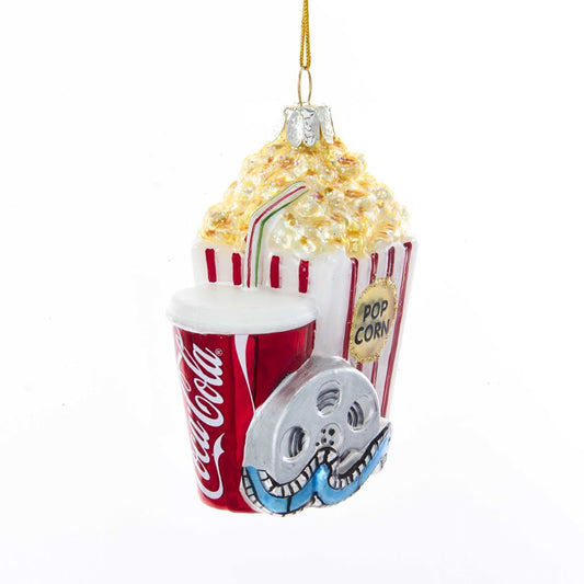 Coca-Cola at the Movies Glass Ornament