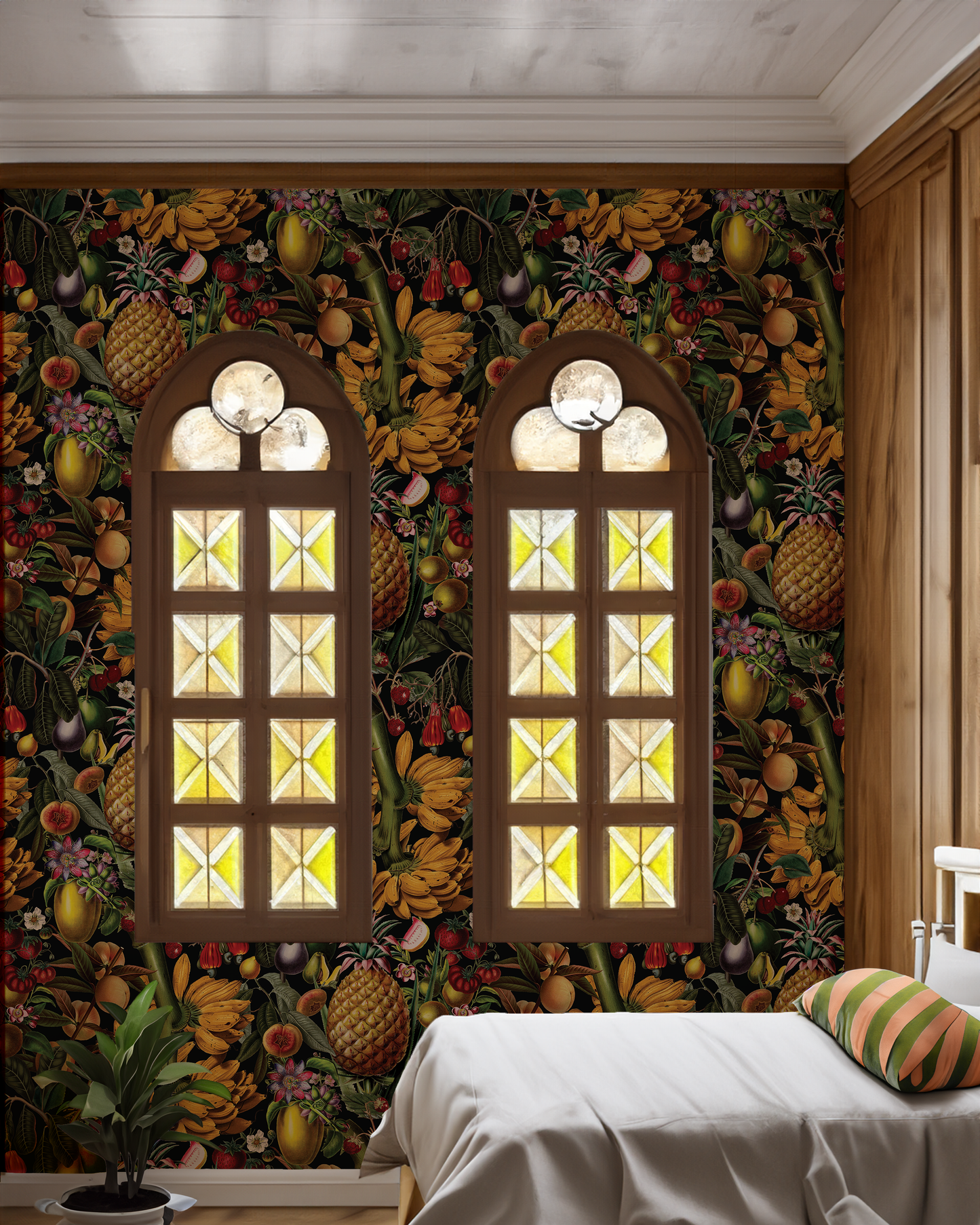 Juicy Fruit Wallpaper, black