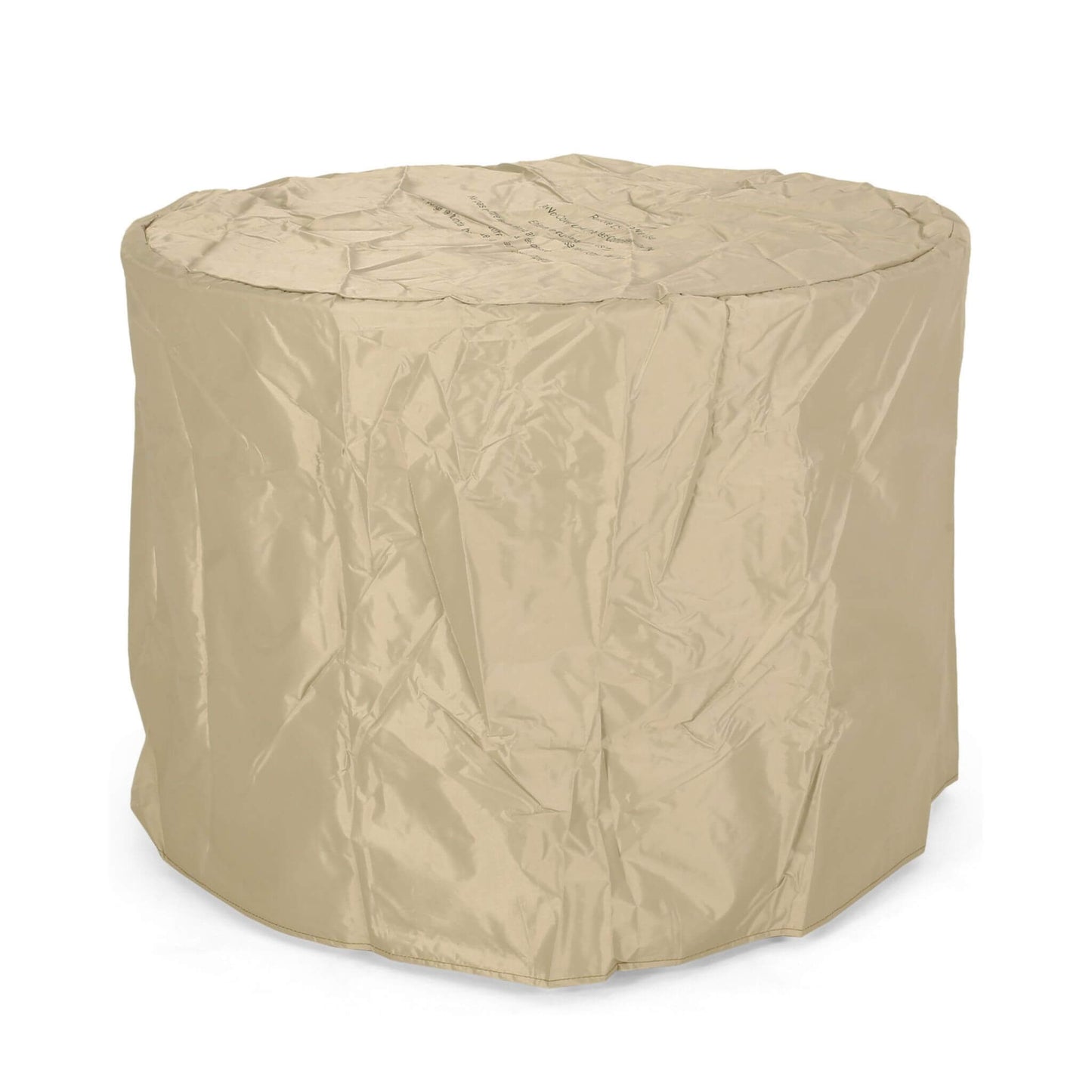 32" Transitional Outdoor Concrete Round Propane Fire Pit Table, Gray (SAK48268)