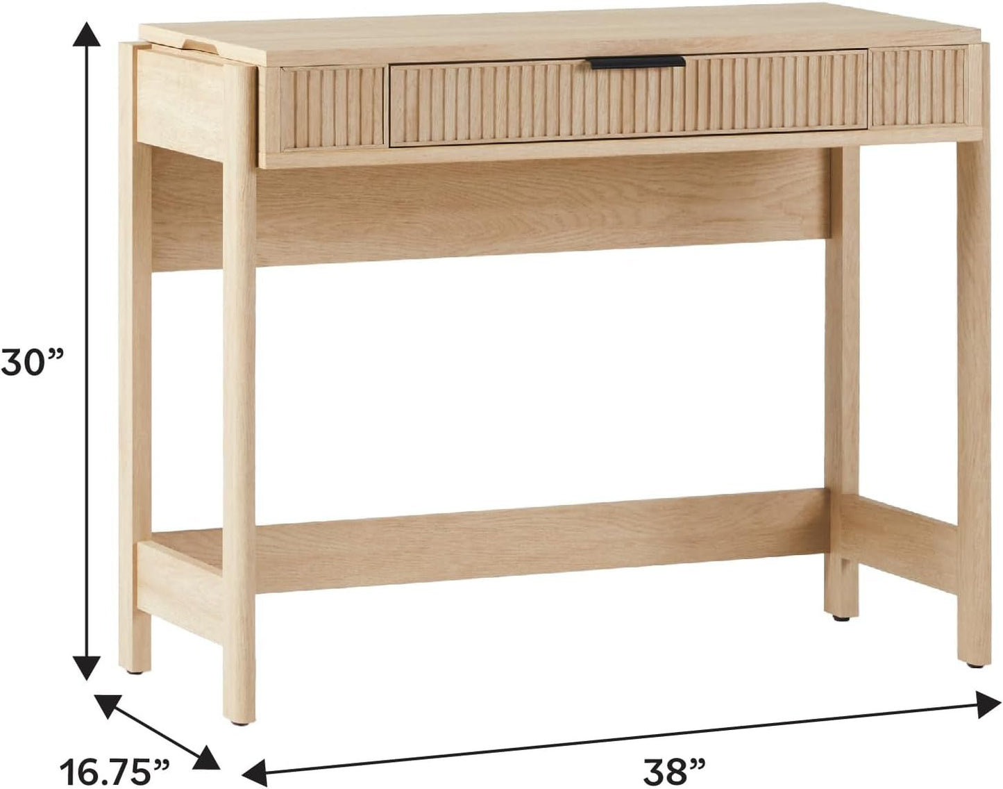 Transitional Lift-Top Desk With Storage And Adjustable Height