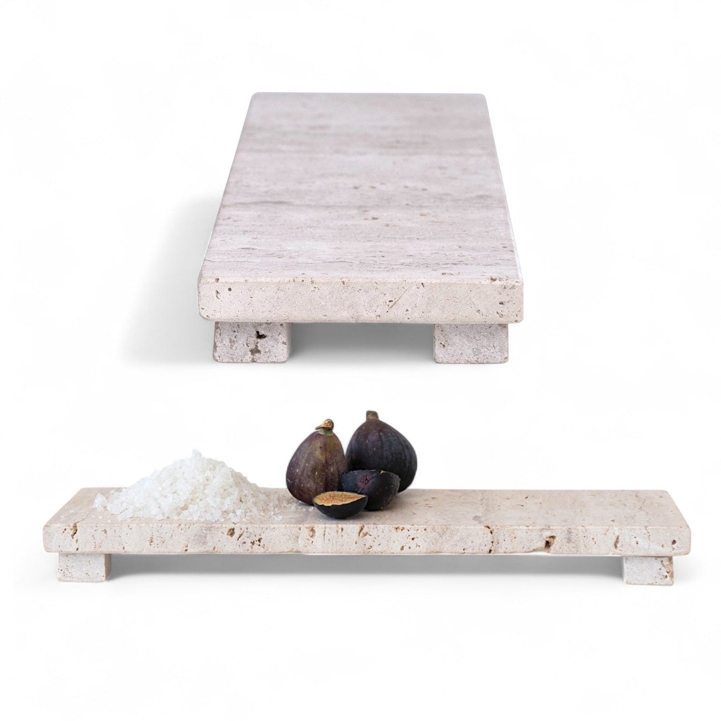 Travertine Stone Footed Cheese & Serving Board
