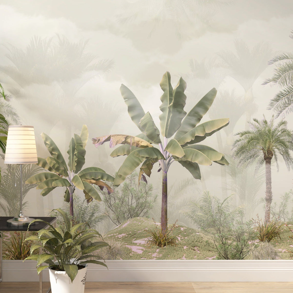 Tropical Rainforest Palm Trees Wall Mural