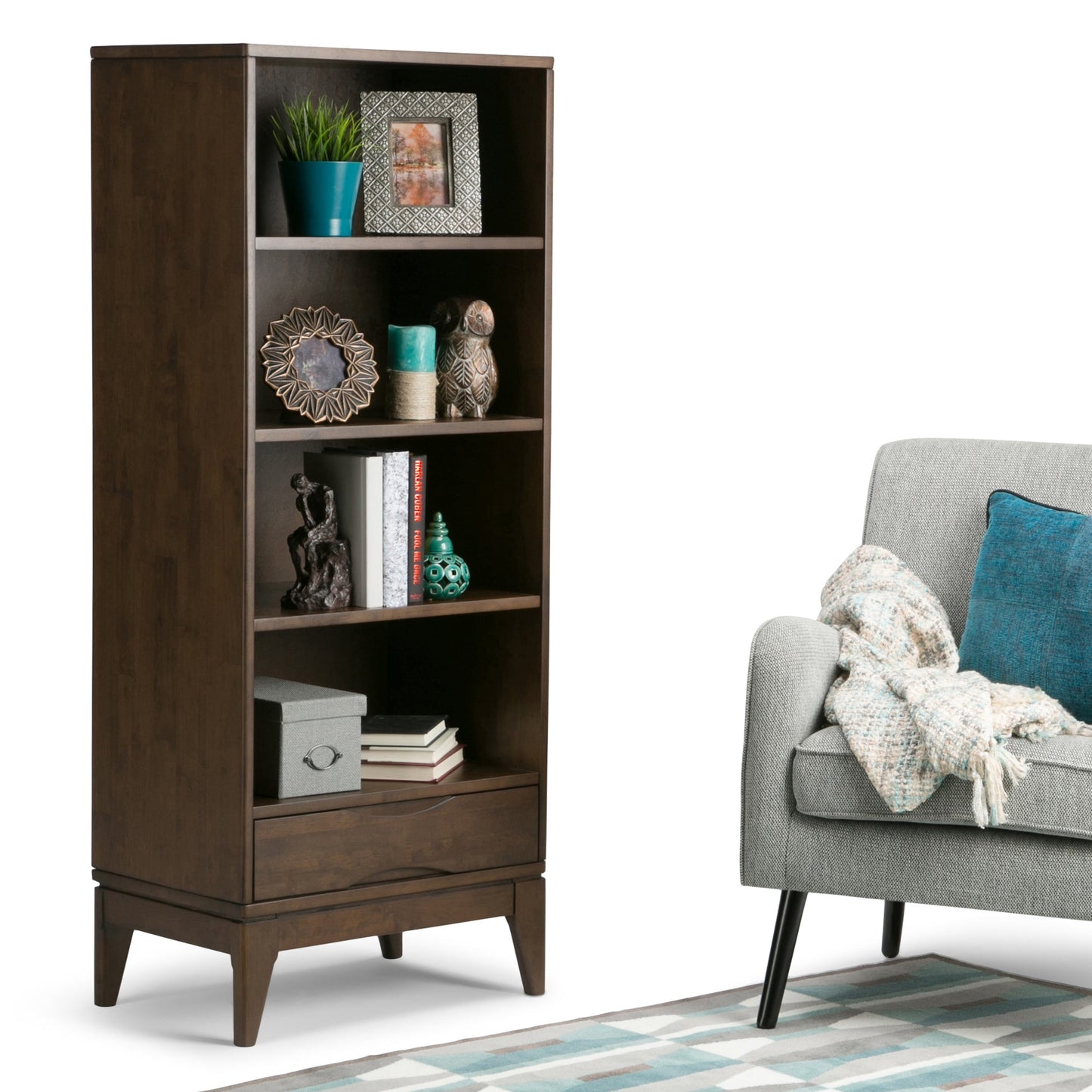 Harper Bookcase with Storage