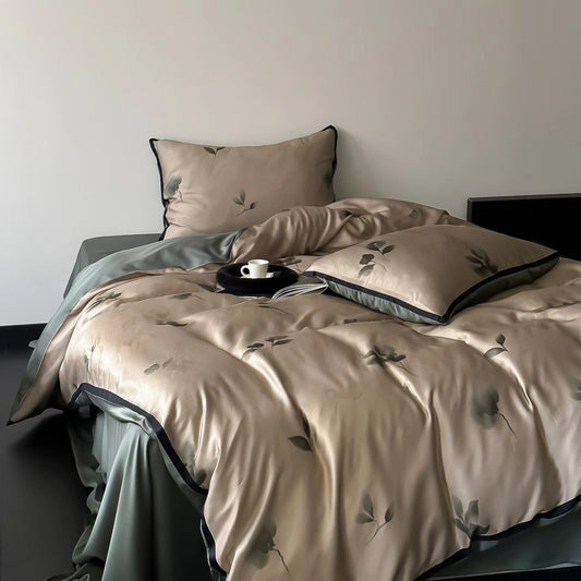 Twilight Zone Silky Tencel Bedding Set / Green