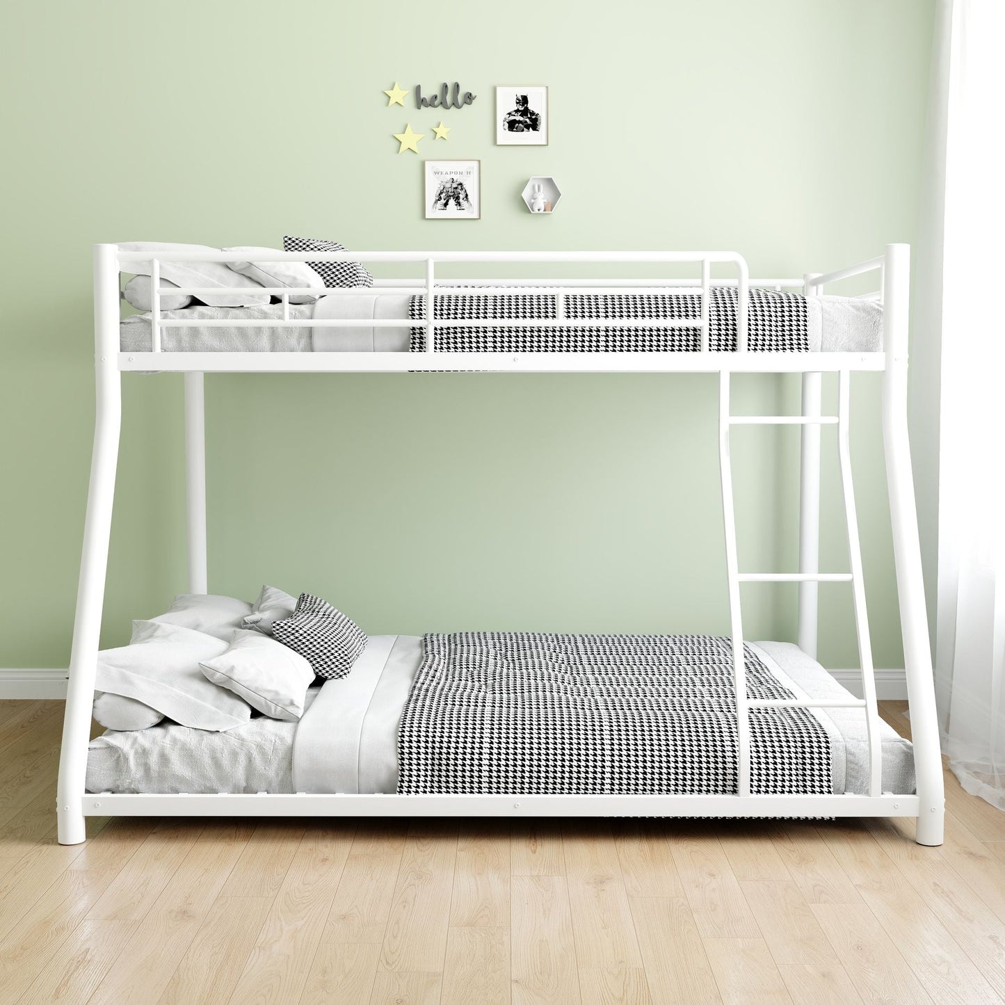 Twin Over Full Wood Bunk Bed with Storage Staircase and Drawers | Just Better Bunk Beds