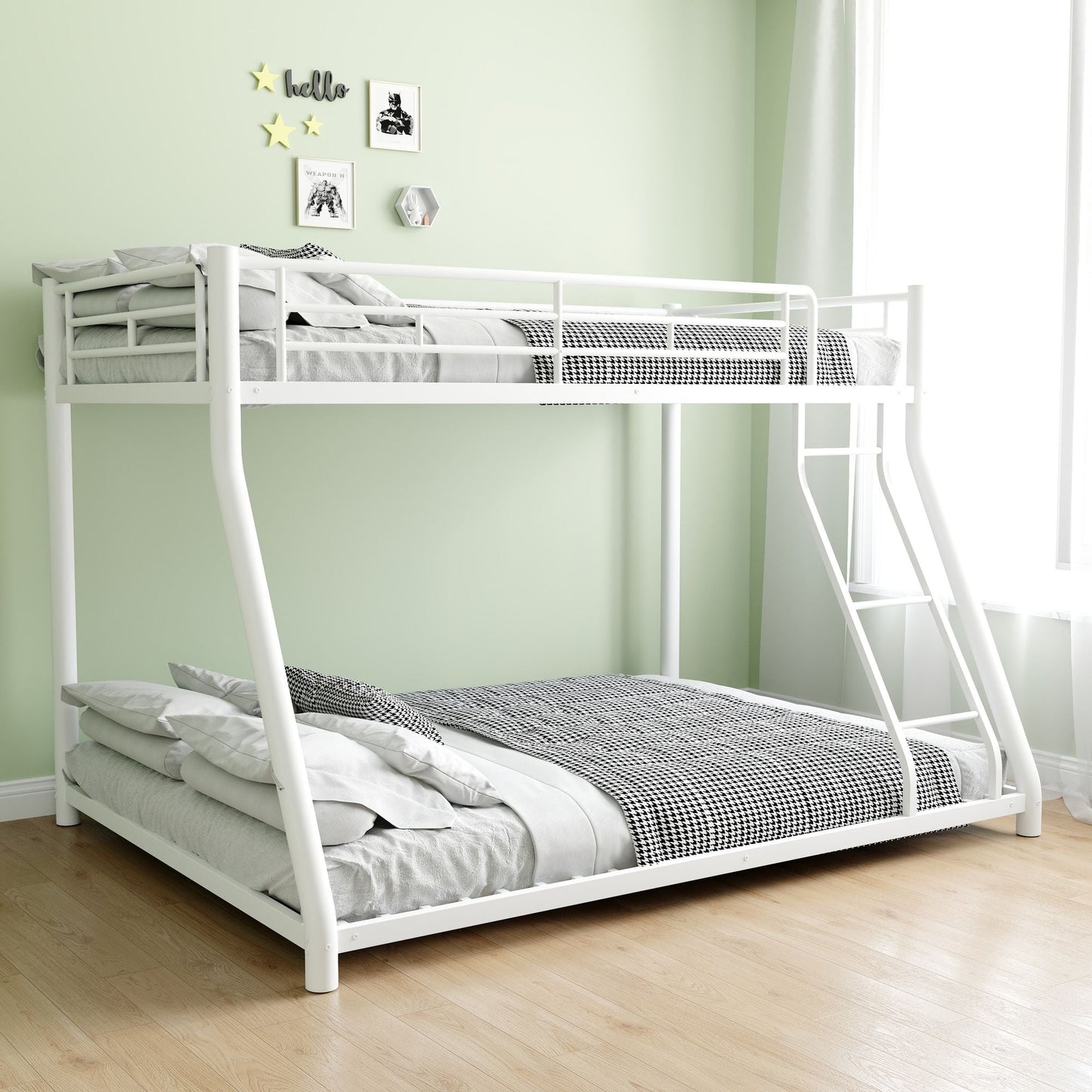 Twin Over Full Wood Bunk Bed with Storage Staircase and Drawers | Just Better Bunk Beds