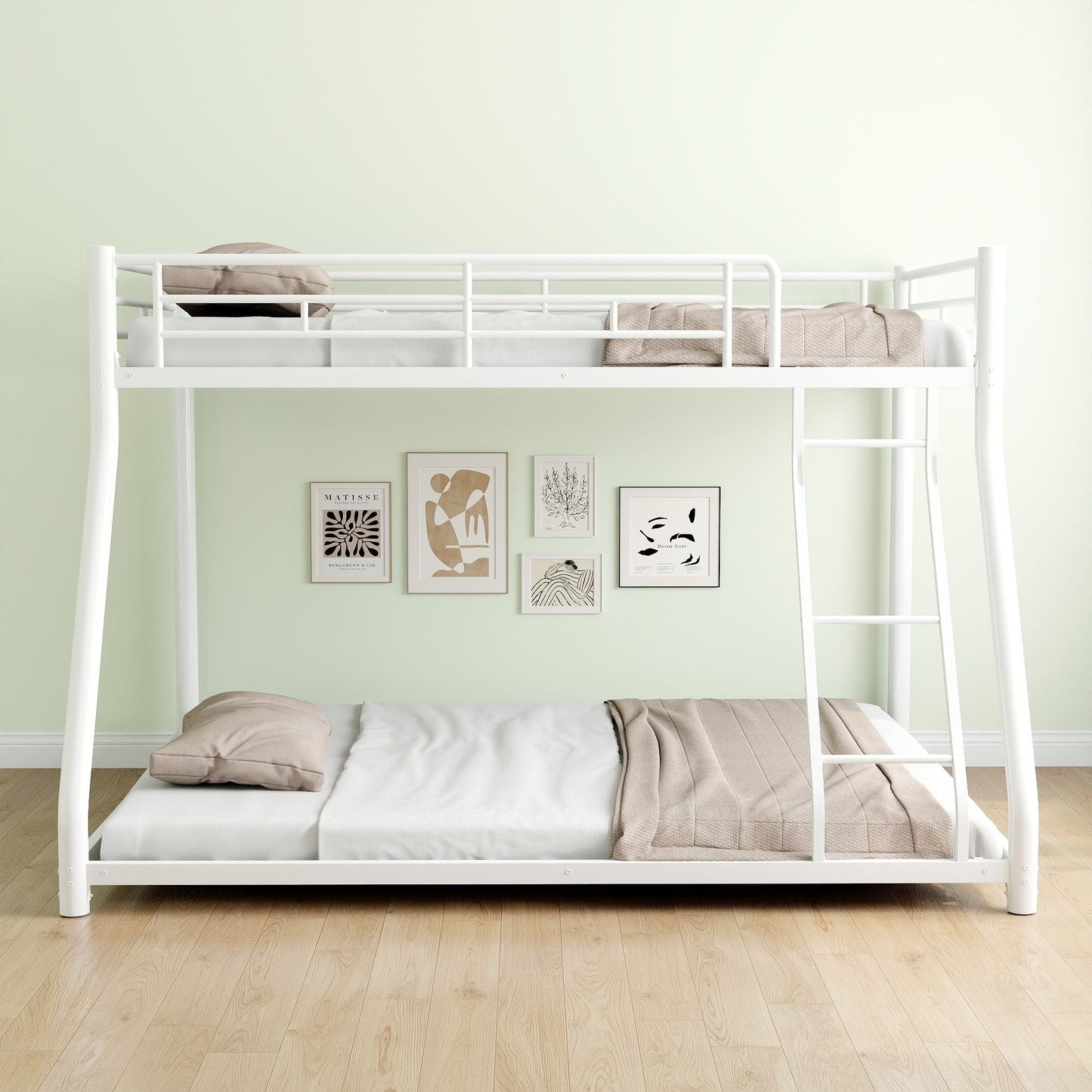 Twin Over Full Wood Bunk Bed with Storage Staircase and Drawers | Just Better Bunk Beds