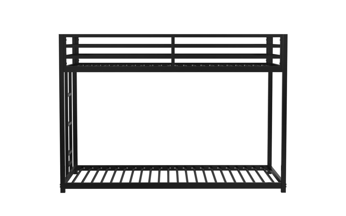 Twin Over Twin Metal Bunk Bed for Kids, ASTM Certified with Guardrails | Just Better Bunk Beds