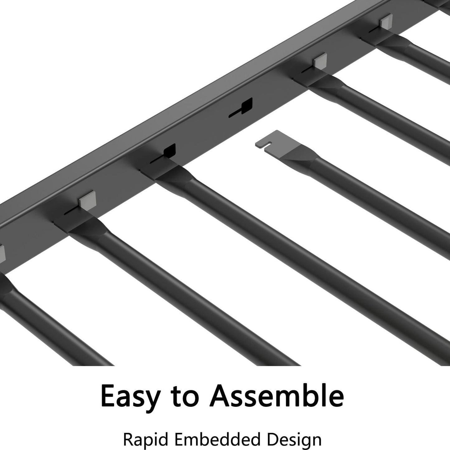 Twin Over Twin Metal Bunk Bed for Kids, ASTM Certified with Guardrails | Just Better Bunk Beds