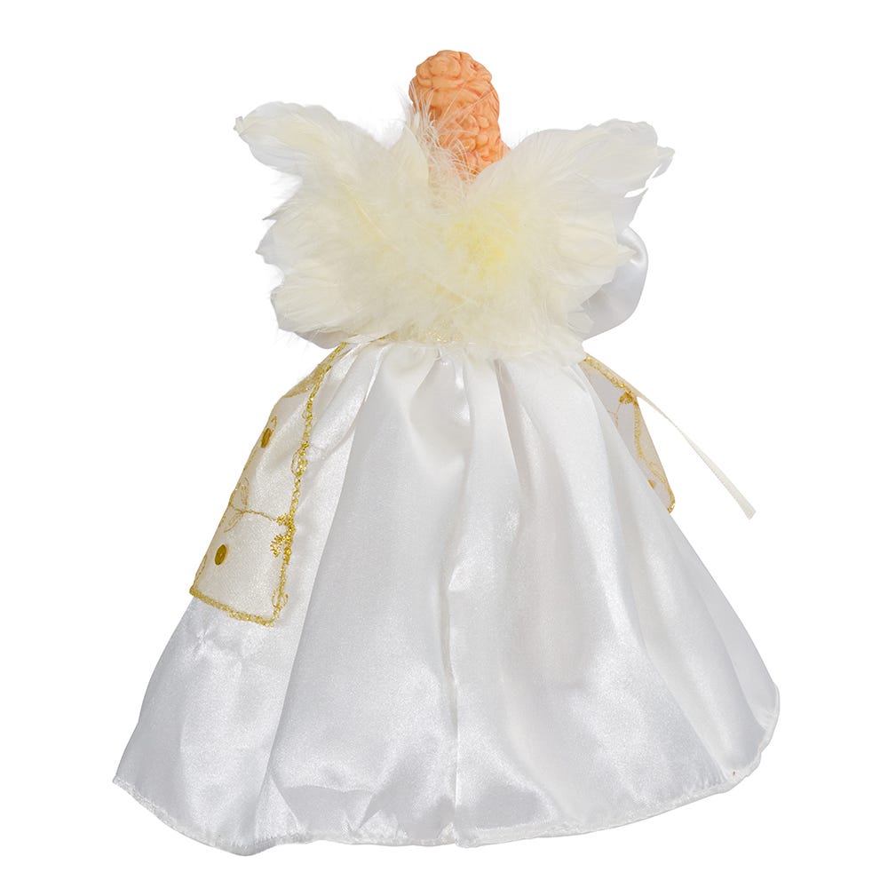 Ivory and Gold Angel Treetop - 9 Inch - 10-Light