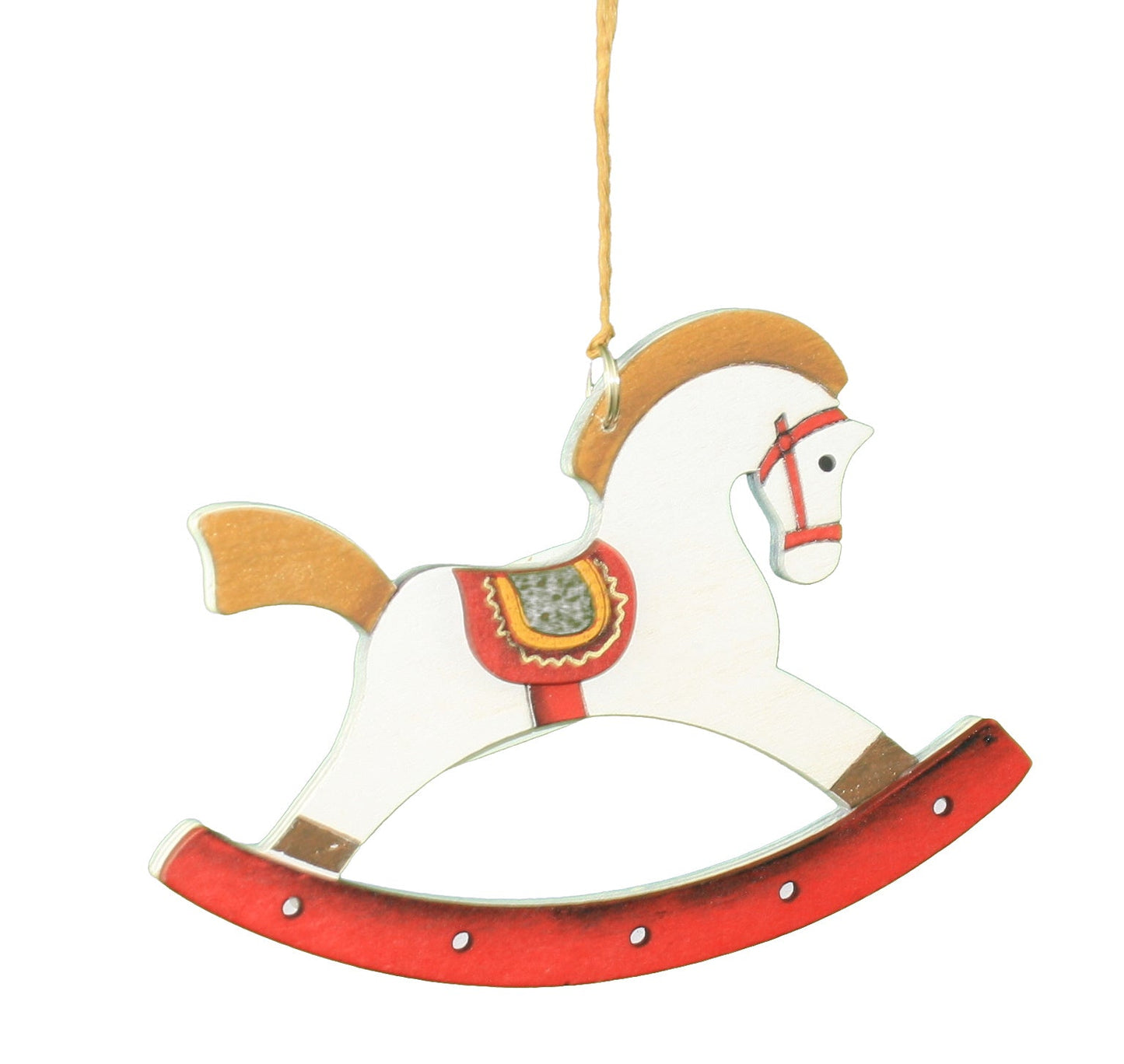 Classic Wooden Rocking Horse Ornament