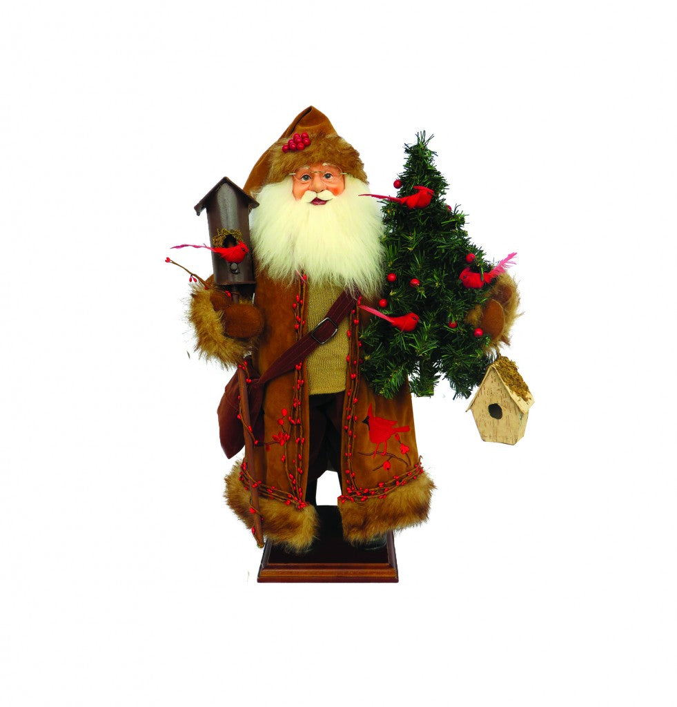 Cardinal and Berries Santa - 20"