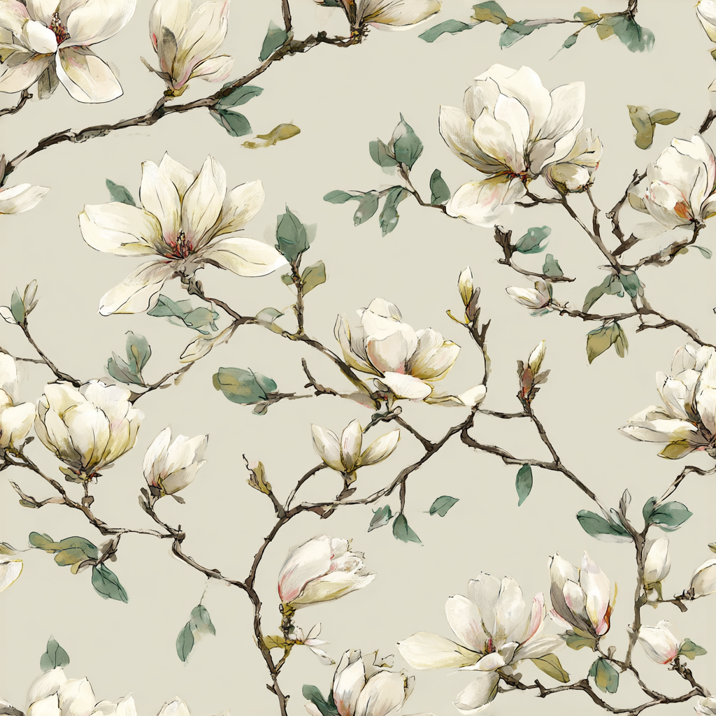 Magnolia Murmurs Wallpaper