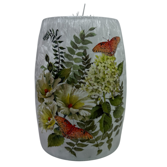 Flutters and Flowers - Lighted 5.5 Inch Vase
