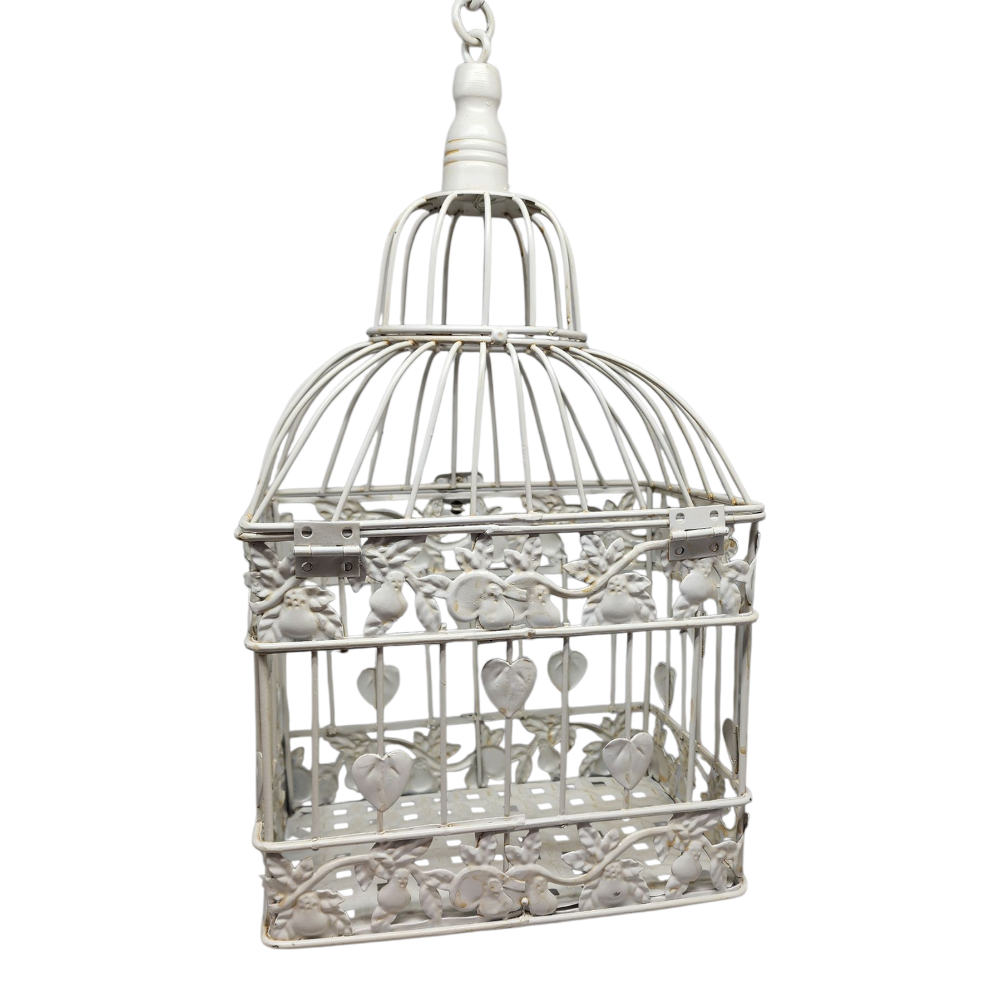 Hanging Metal Birdcage with Fliptop Lid