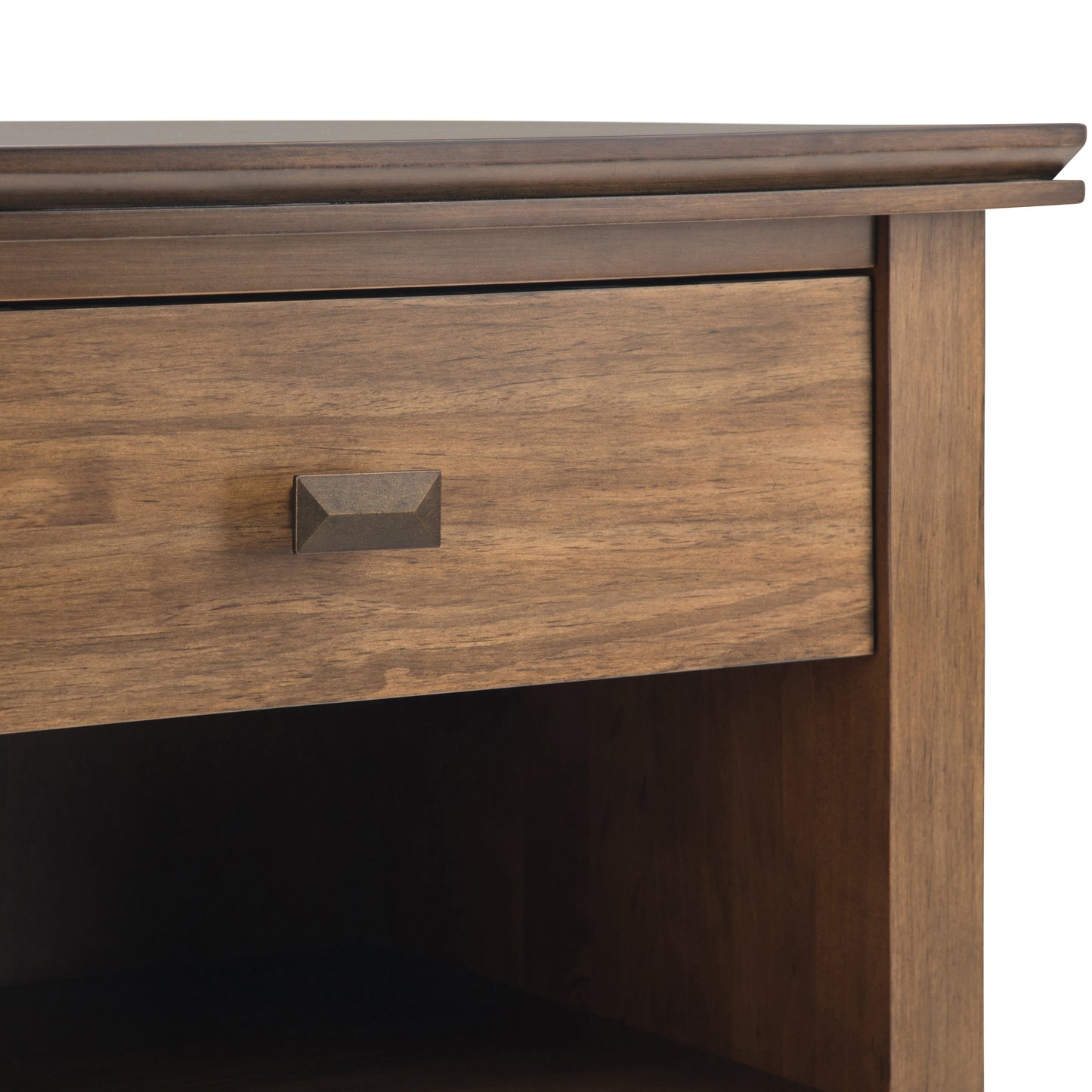 Artisan 24 Inch Wide Solid Wood Bedside Table in Rustic