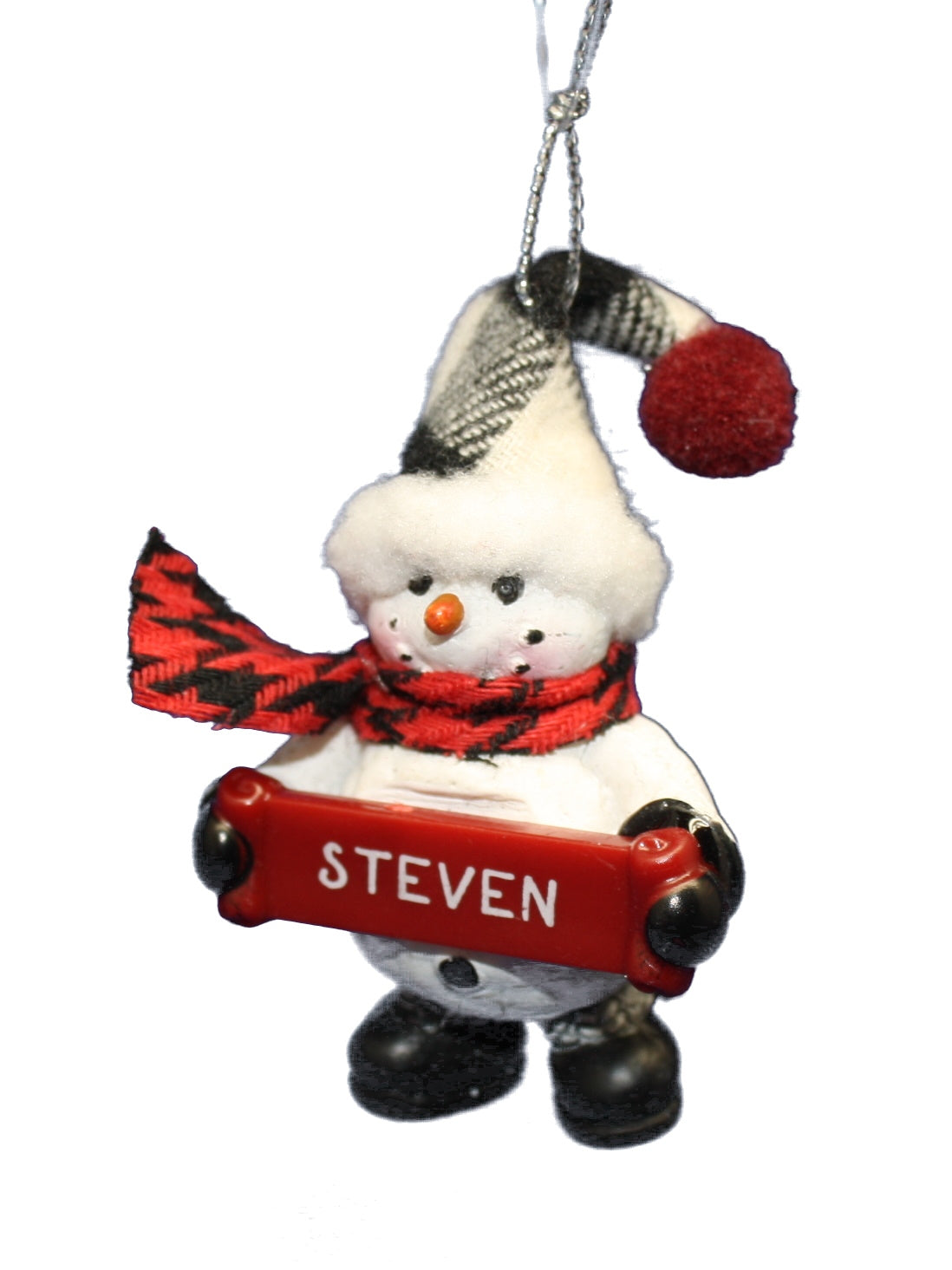 Cozy Snowman Ornament (Letters S - Z) -
