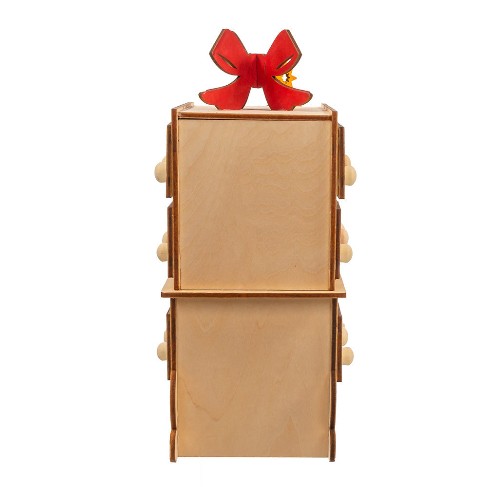 6-light LED Santa Sleigh With Advent Calendar