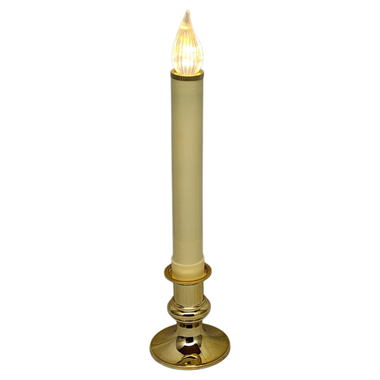 Newport LED Window Candle - Dixie - Brass