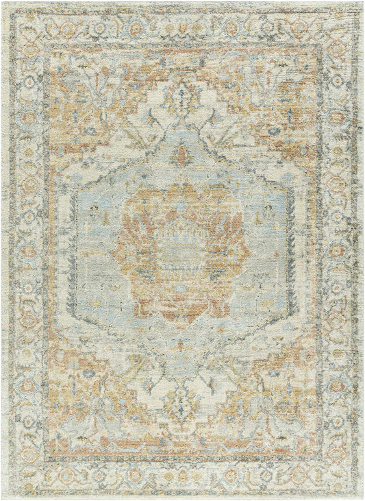 Vaeda Blue & Beige Thick Luxe Rug
