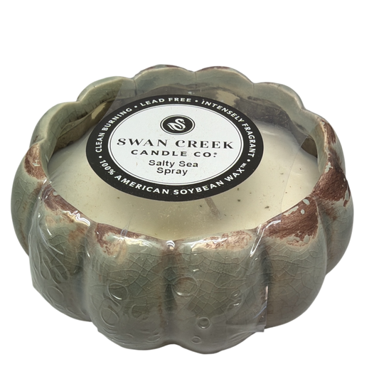 Small Petal Bowl  Soy Candle - Salty Sea Spray