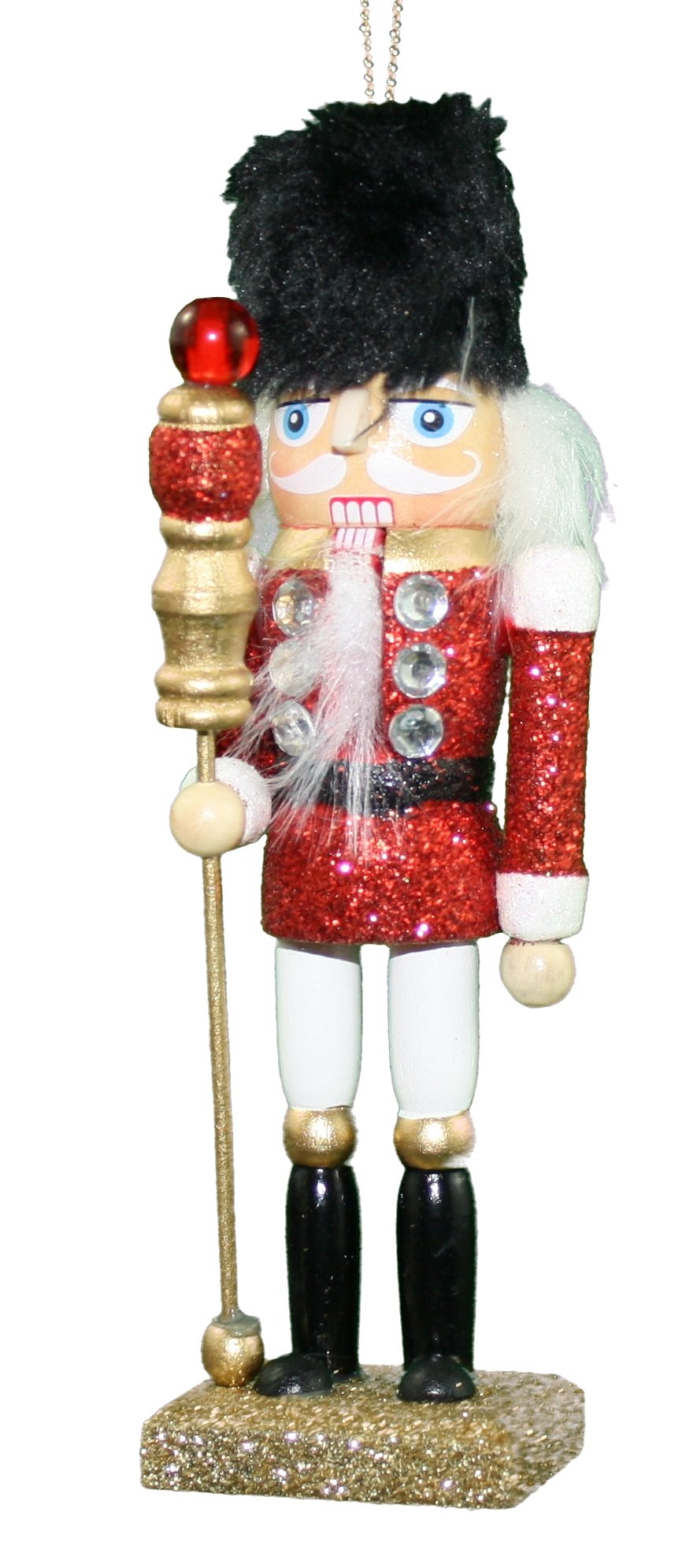 Hollywood 6 inch Wooden Nutcracker - Black Fur Hat