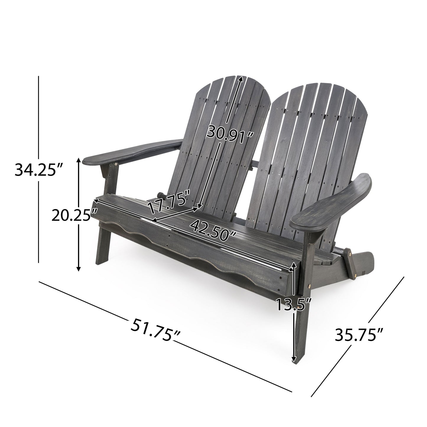 Malibu Adirondack Loveseat