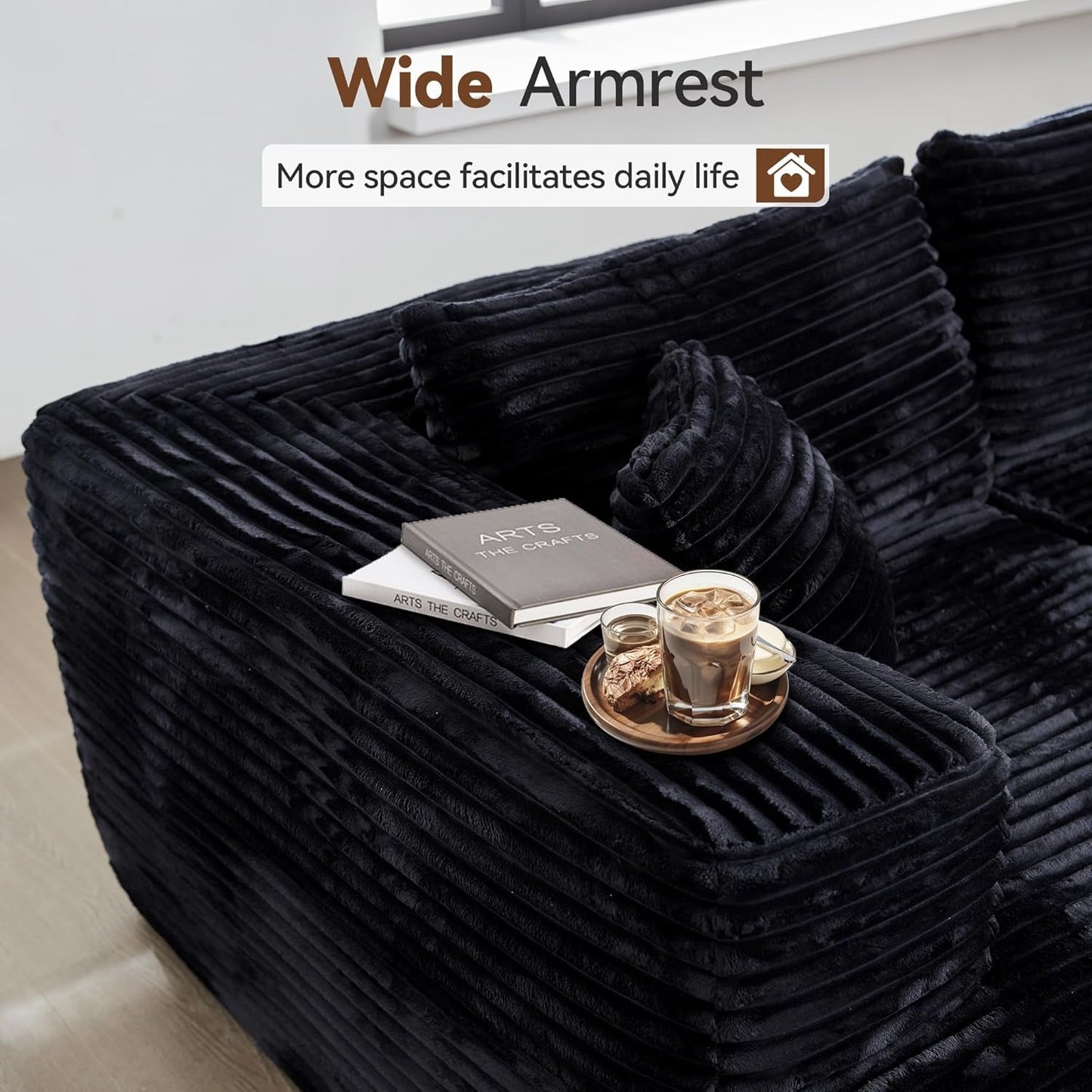 Versatile L Shaped Modular Couch for Living Room