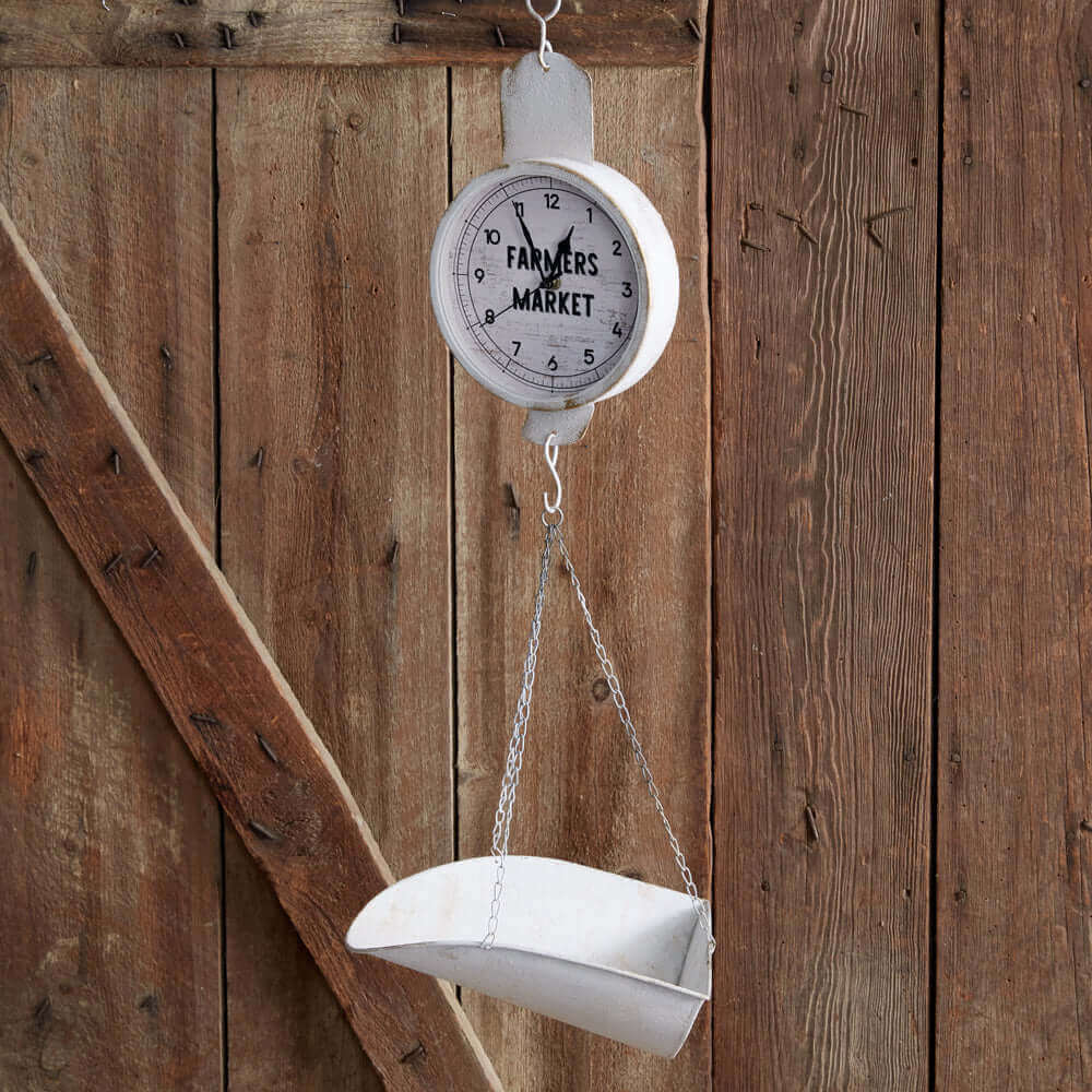 Vintage Farmers Market Produce Scale Clock