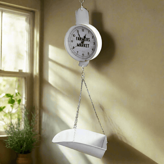 Vintage Farmers Market Produce Scale Clock