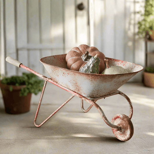 Vintage Rusty Decorative Wheelbarrow