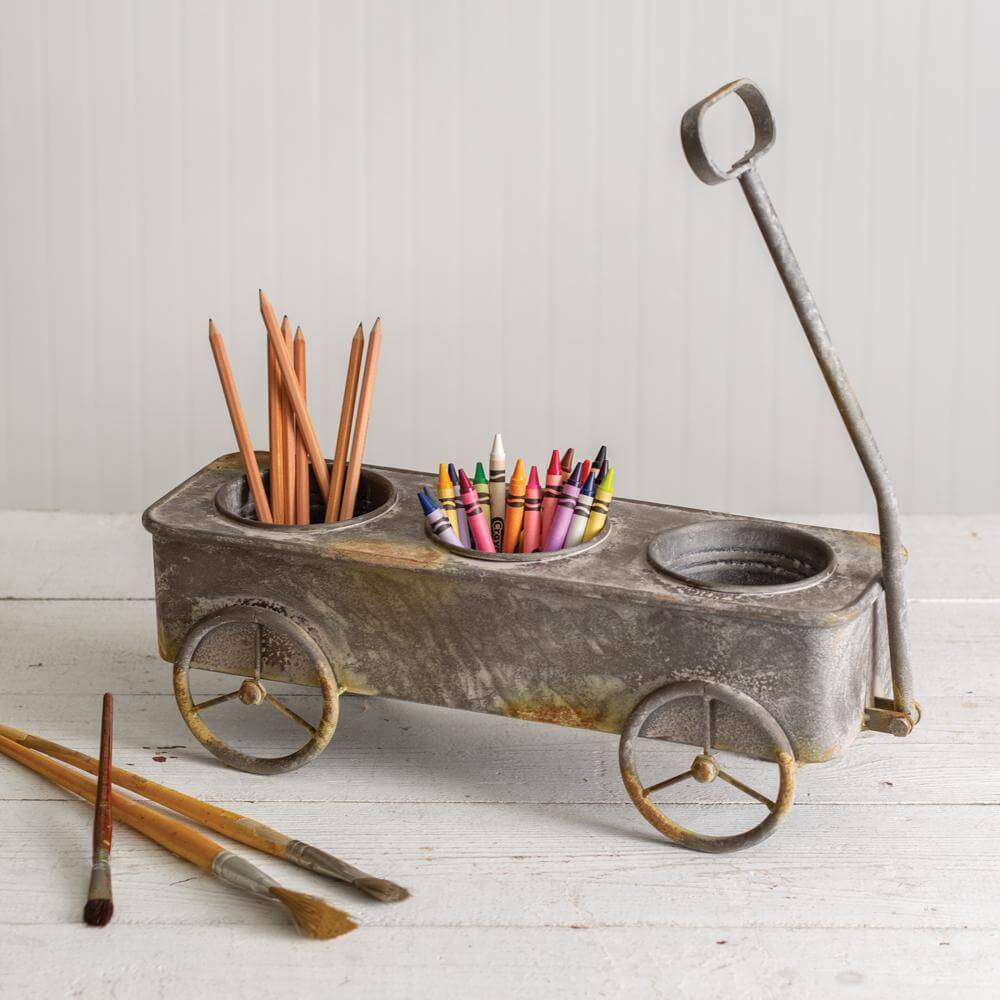 Vintage Wagon Desk Organizer