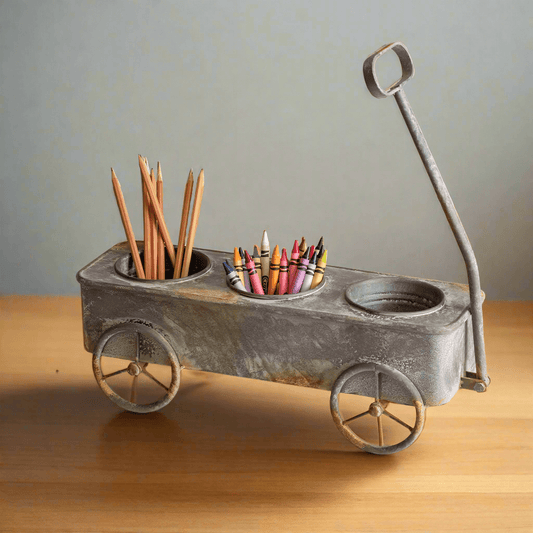 Vintage Wagon Desk Organizer