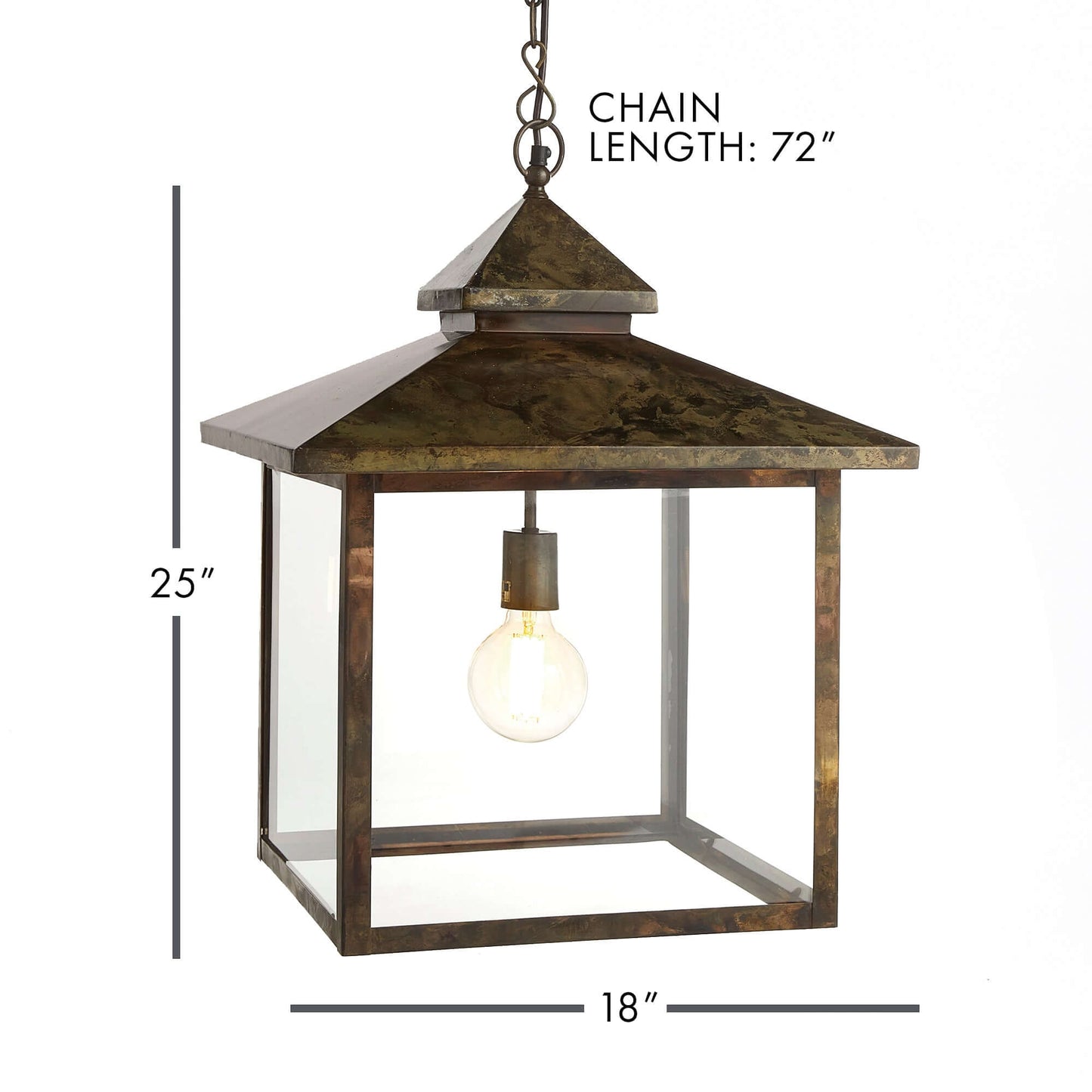Vintage Farmhouse Hanging Lantern Light