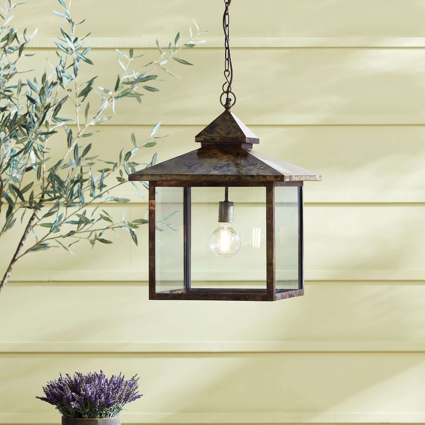 Vintage Farmhouse Hanging Lantern Light