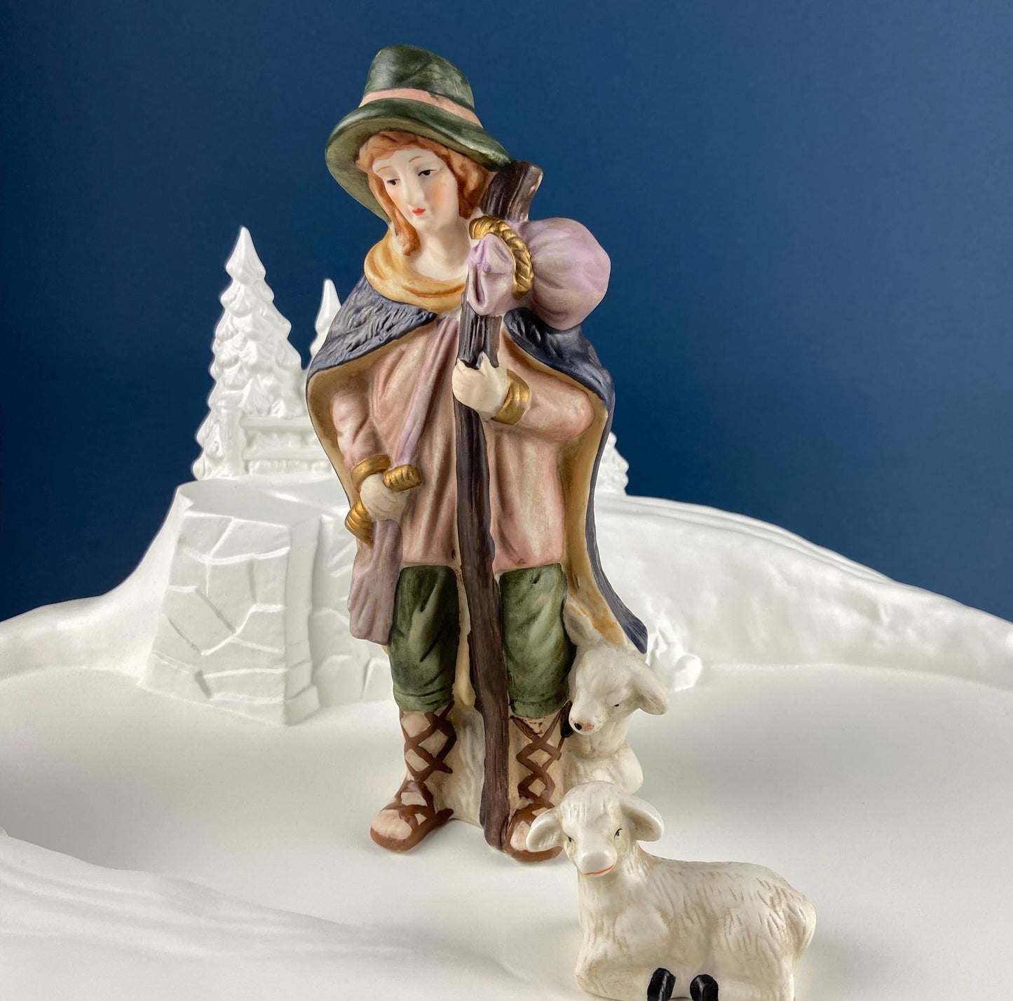 Porcelain Nativity Set. Christmas Fantasy Ltd Nativity Set. 9" Figurines. Seasonal Christmas Display. Beautifully Detailed.