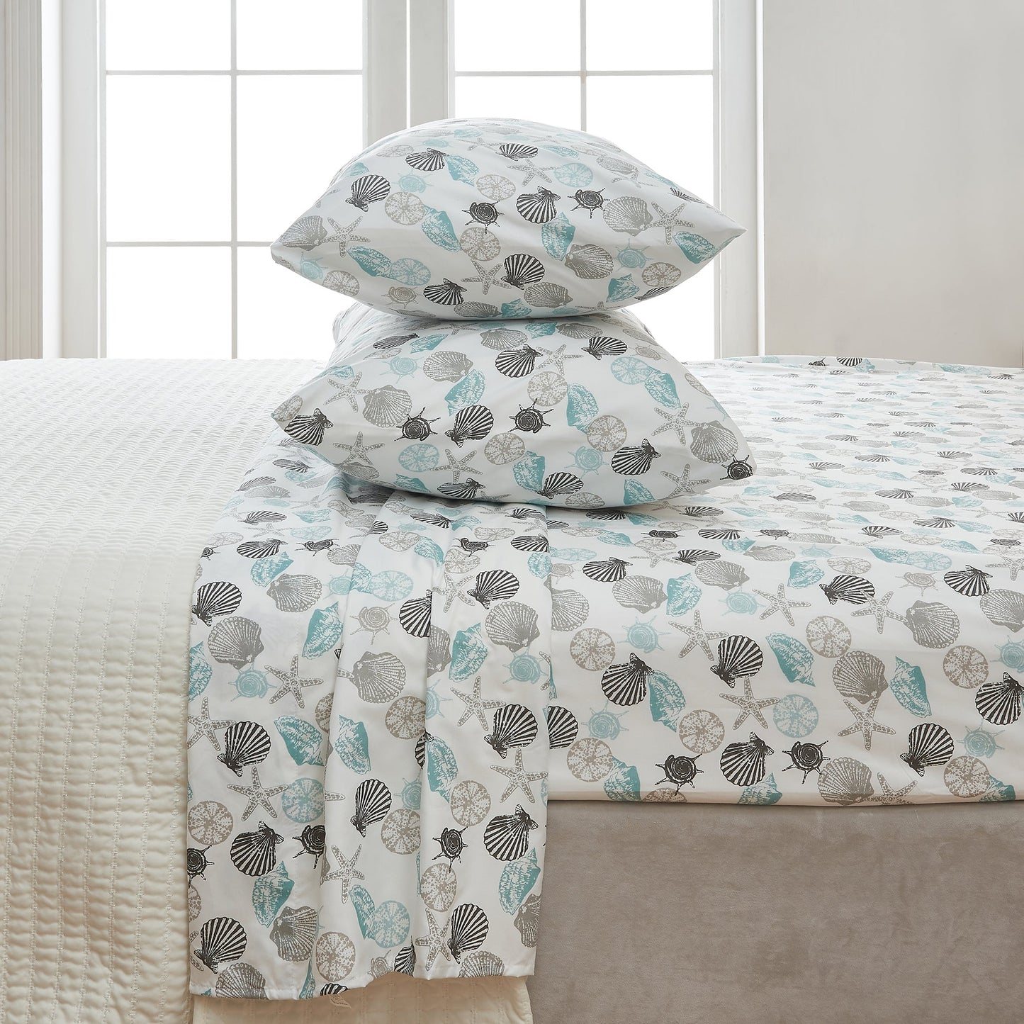 4-Piece Coastal Microfiber Sheet - Newport Collection