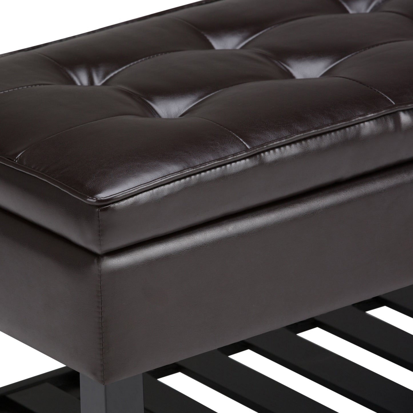 Cosmopolitan Storage Ottoman Bench with Open Bottom - Tanners