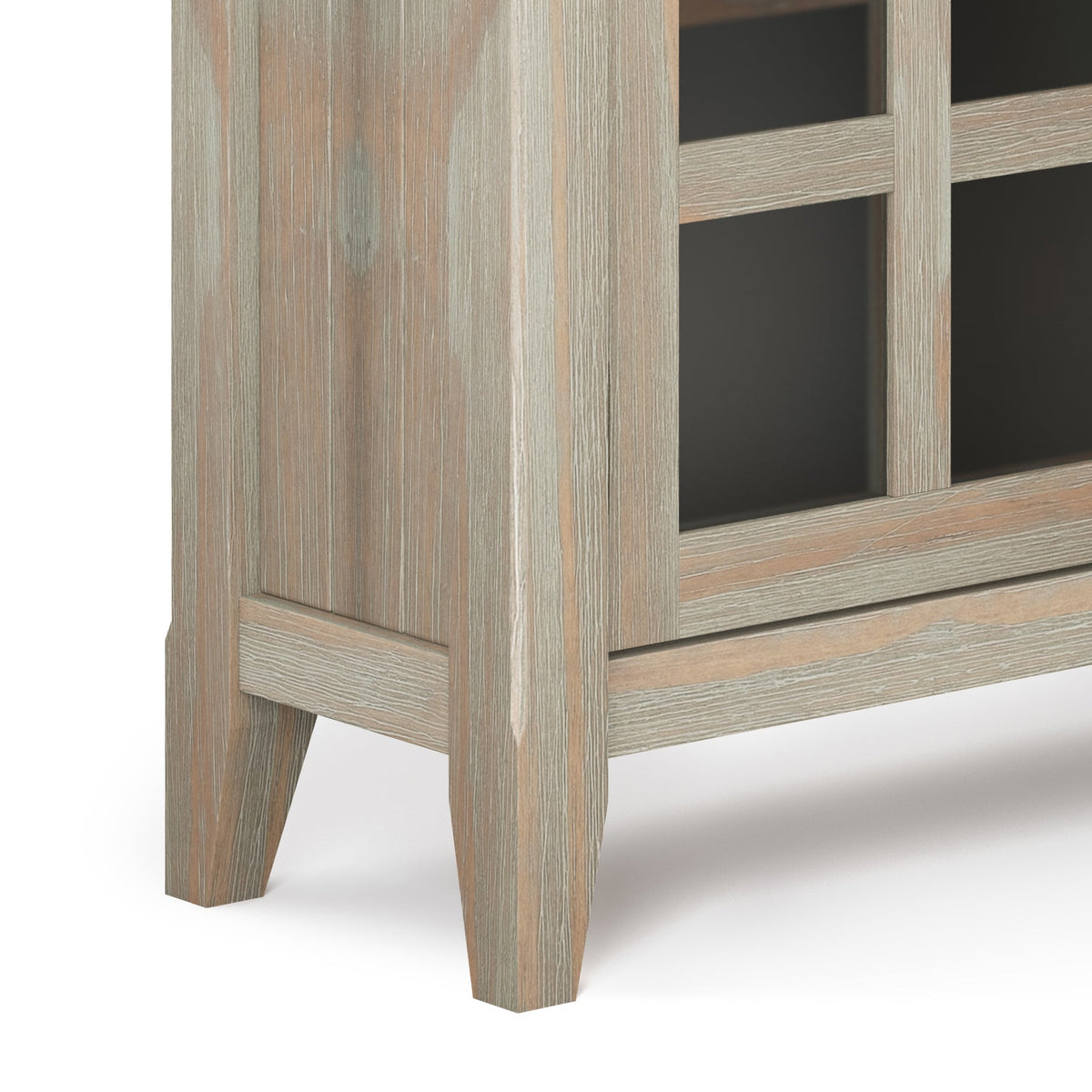 Acadian 36-Inch Wide Solid Wood Entryway Storage Cabinet in Distressed