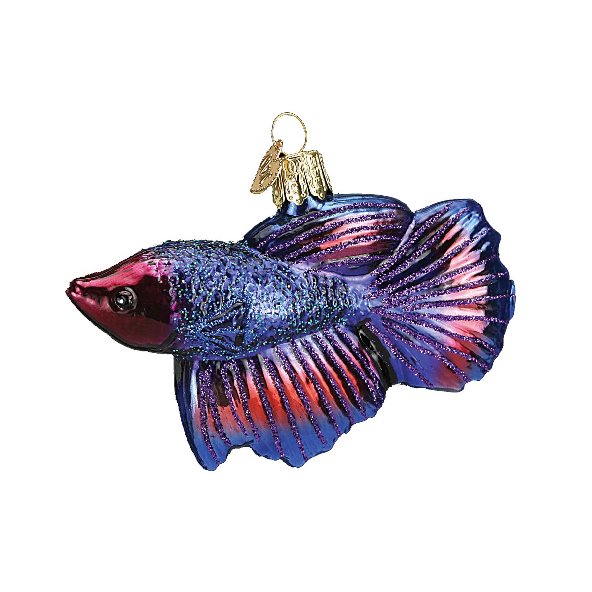 Betta Fish Glass Ornament