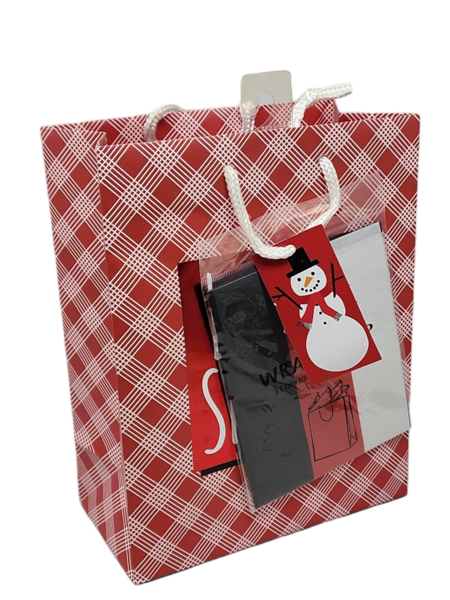 Contemporary Gift Bag With Tissue - Let It Snow Medium